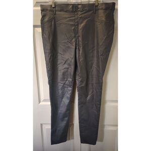 Time and Tru Women's Coated Skinny Jeans Black High Rise Plus Size XXL (20)